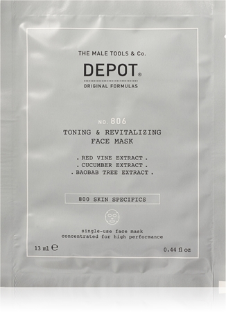 DEPOT 800 SKIN SPECIFICS NO. 806 TONING & REVITALIZING FACE MASK revitalizacijska maska za obraz za moške