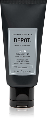 DEPOT No. 802 Exfoliating Skin Cleanser Attīroša želeja ar pīlinga efektu vīriešiem