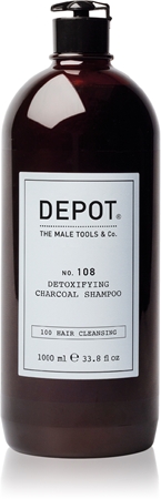 DEPOT 100 HAIR CLEANSING NO. 108 DETOXIFYING CHARCOAL SHAMPOO čisticí detoxikační šampon pro všechny typy vlasů