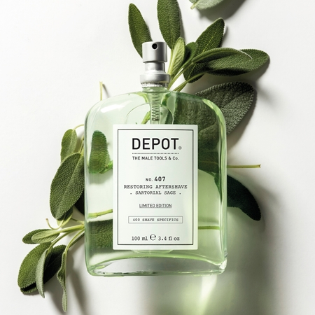 DEPOT 400 SHAVE SPECIFICS NO. 407 RESTORING AFTERSHAVE osvěžující voda po holení