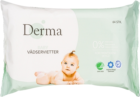 Derma Baby lingettes nettoyantes pour bébé