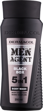 Dermacol Men Agent Black Box gel za prhanje 5 v 1