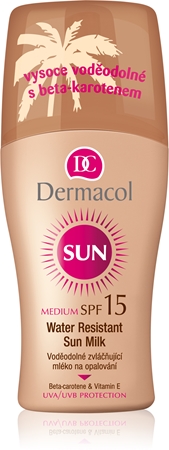 Dermacol Sun Water Resistant αδιάβροχο αντηλιακό γάλα SPF 15