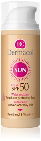 Dermacol Sun Water Resistant tónovací voděodolný pleťový fluid SPF 50