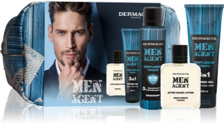 Dermacol Men Agent Gentleman Touch lote de regalo (para cara, cuerpo y cabello)