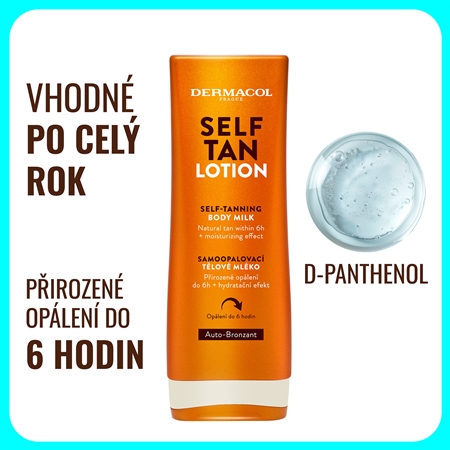 Dermacol Sun Self Tan samoopalovací tělové mléko