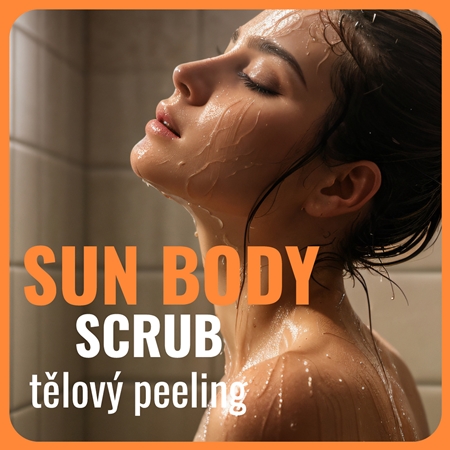 Dermacol Sun cukrový tělový peeling třpytivý