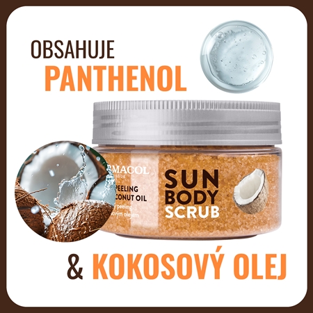 Dermacol Sun cukrový tělový peeling třpytivý