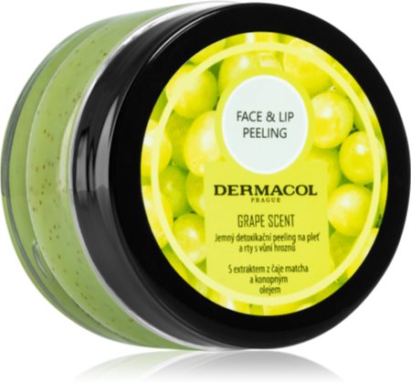 Dermacol Face & Lip Peeling Grape tiefenwirksames Reinigungspeeling für Lippen und Wangen