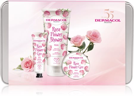 Dermacol Flower Care Rose dárková sada (na ruce a tělo)
