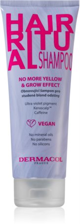 Dermacol Hair Ritual shampoo ricostituente  per sfumature biondo freddo