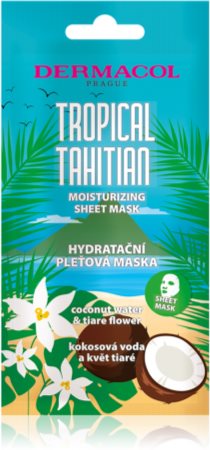 Dermacol Tropical Tahitian υφασμάτινη μάσκα ενυδάτωσης