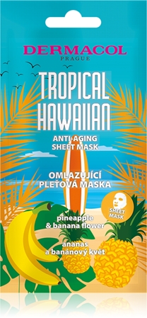 Dermacol Tropical Hawaiian Zellschicht-Maske mit Verjüngungs-Effekt