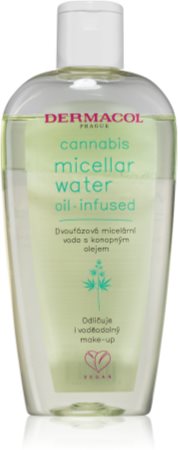 Dermacol Cannabis eau micellaire bi-phasée à l'huile de chanvre