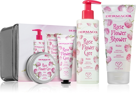 Dermacol Flower Care Rose dárková sada (s vůní růží)