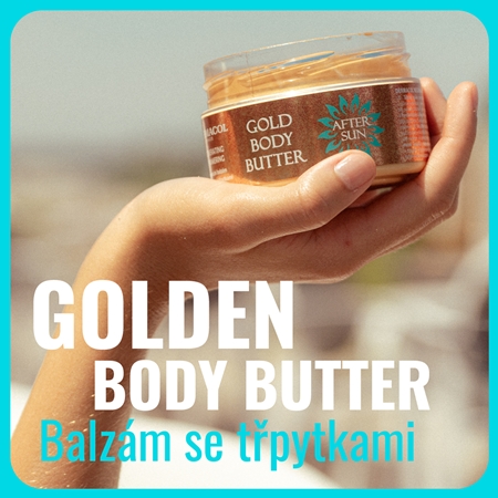 Dermacol After Sun regenerační tělový krém se třpytkami