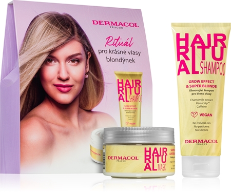 Dermacol Hair Ritual coffret cadeau pour cheveux blonds