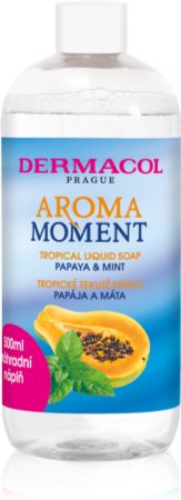 Dermacol Aroma Moment Papaya & Mint rankų muilas užpildas