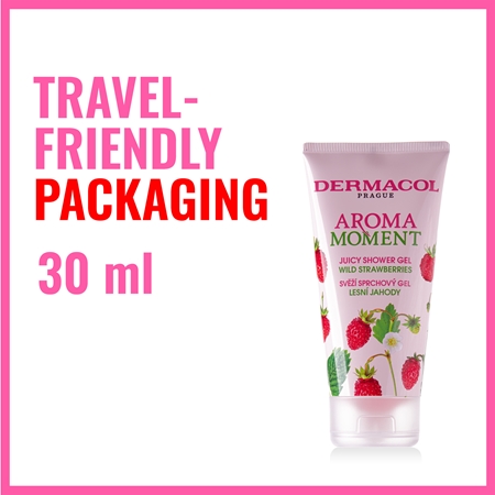 Dermacol Aroma Moment Wild Strawberries Verfrissende Douchegel Travelpack