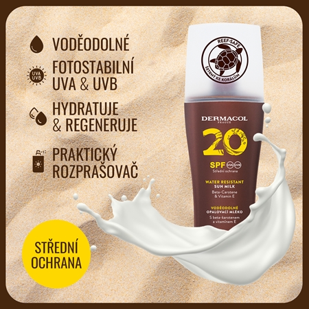 Dermacol Sun Water Resistant voděodolné mléko na opalování ve spreji