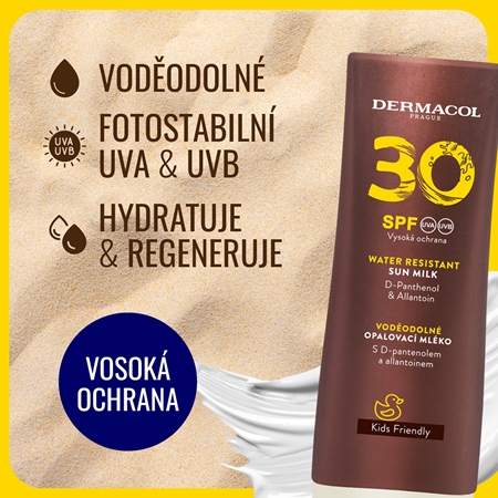 Dermacol Sun Water Resistant voděodolné mléko na opalování SPF 30