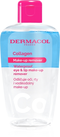 Dermacol Collagen demachiant bifazic rezistent la apa pentru buze si ochi