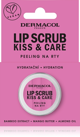 Dermacol Kiss & Care peeling na rty z bambusu
