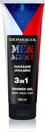 Dermacol Men Agent Ice Hockey gel de ducha para hombre 3 en 1