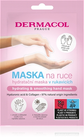Dermacol Hand Mask Hydrating & Smoothing gant pour un effet naturel
