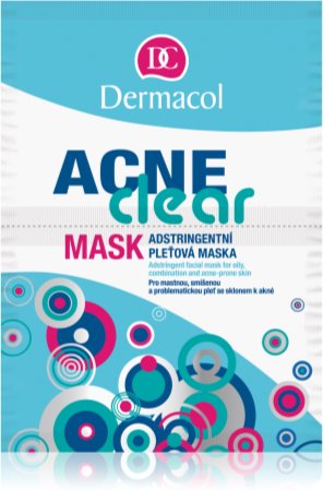 Dermacol Acne Clear máscara facial para pele problemática, acne