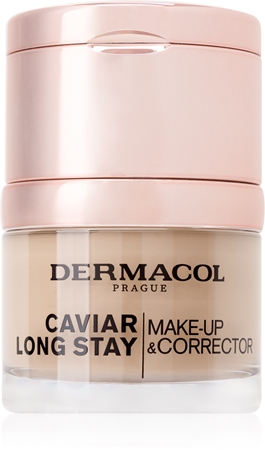 Dermacol Caviar Long Stay długotrwały podkład z wyciągiem z kawioru i korektor udoskonalający