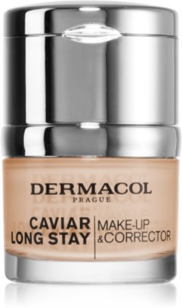 Dermacol Caviar Long Stay dlhotrvajúci make-up s výťažkami z kaviáru a zdokonaľujúci korektor