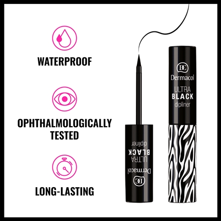 Dermacol Black Sensation Ultra Black υγρό λάινερ ματιών