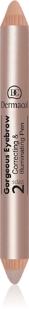 Dermacol Eyebrow Korrektor und Highlighter zur Anwendung unter den Augenbrauen 2 in 1