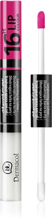 Dermacol 16H Lip Colour ruj si luciu de buze cu persistenta indelungata 2 in 1
