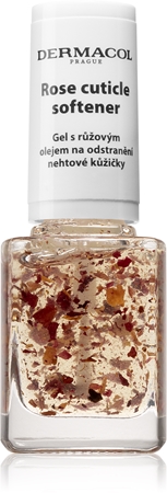 Dermacol Nail Care Rose gel pentru îndepărtarea cuticulelor cu ulei de trandafir
