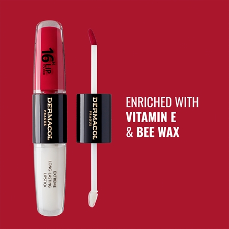 Dermacol 16H Lip Colour Kauapüsiv huulepulk ja huuleläige