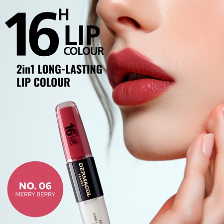 Dermacol 16H Lip Colour dlouhotrvající rtěnka a lesk na rty