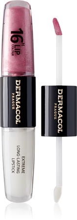 Dermacol 16H Lip Colour ilgai išliekantys lūpų dažai ir lūpų blizgis
