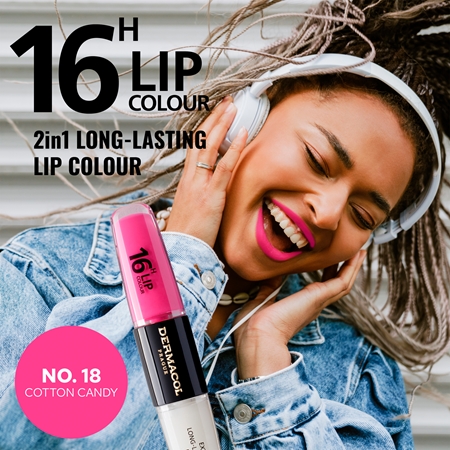 Dermacol 16H Lip Colour Kauapüsiv huulepulk ja huuleläige