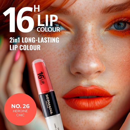 Dermacol 16H Lip Colour Kauapüsiv huulepulk ja huuleläige