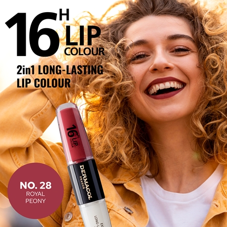 Dermacol 16H Lip Colour dlouhotrvající rtěnka a lesk na rty