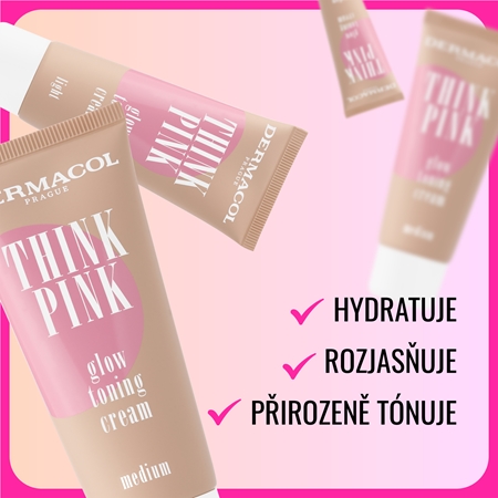 Dermacol Think Pink rozjasňujúci tónovací krém