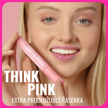 Dermacol Think Pink predlžujúca riasenka pre plné mihalnice