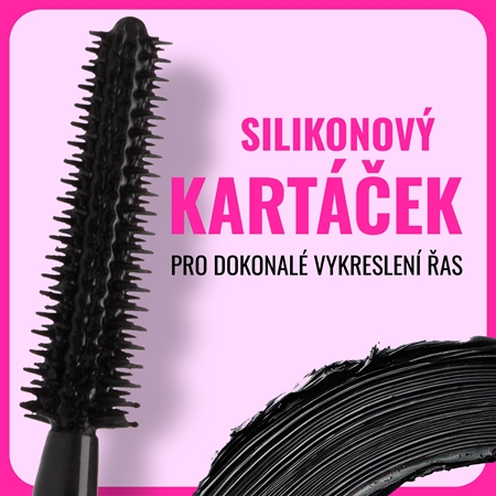 Dermacol Think Pink predlžujúca riasenka pre plné mihalnice
