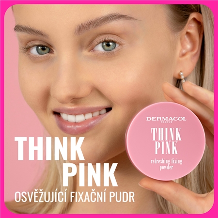 Dermacol Think Pink transparentní sypký pudr