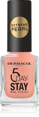 Dermacol 5 Day Stay Extreme Pearl nagų lakas perlų blizgesio