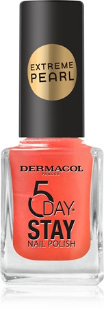 Dermacol 5 Day Stay Extreme Pearl nagų lakas perlų blizgesio