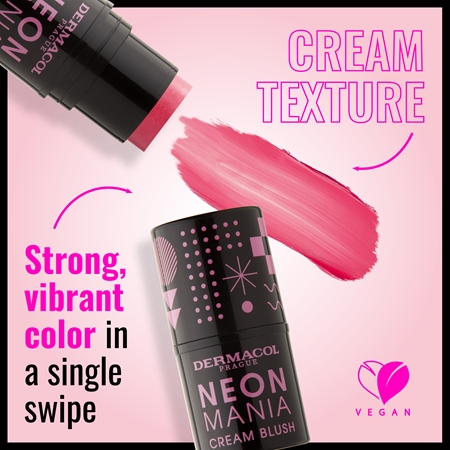 Dermacol Neon Mania κρεμώδες ρουζ