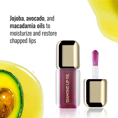 Dermacol Diamond Lip Oil λάδι με χρώμα για τα χείλη για αύξηση του αποτελέσματος